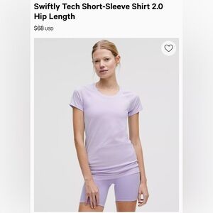 Lululemon swiftly tech short sleeve shirt 2.0